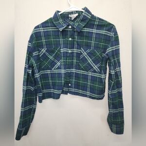 RSQ flannel pattern top. size Small